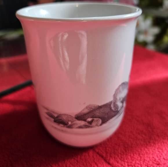 Vintage Otagiri Sea Otter Mother and Baby Made in Japan Mug - Picture 2 of 4